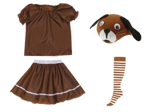 ZESTAW PIESEK BRĄZOWY 98-110 4el