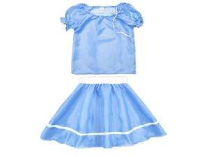 ZESTAW DZIEWCZĘCY BŁĘKITNY 116-128 2el