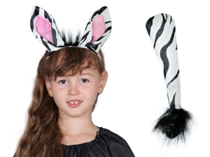 ZESTAW ZEBRA BIAŁO-CZARNY 2el