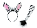 ZESTAW ZEBRA BIAŁO-CZARNY 2el