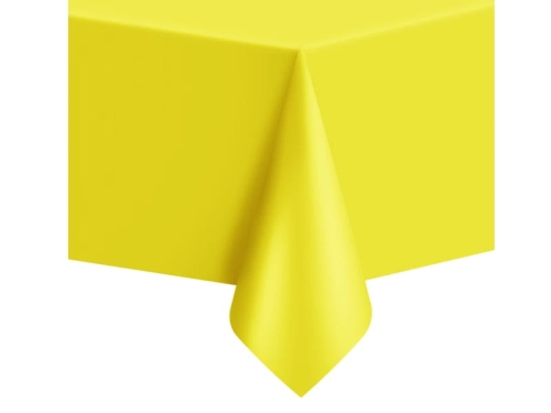 OBRUS FOLIOWY ŻÓŁTY 274x137cm