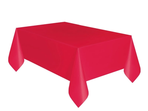 OBRUS FOLIOWY CZERWONY 274x137cm