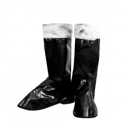 NAKŁADKI NA BUTY PUSZEK SKAJ CZARNE 40cm 2szt