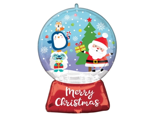 BALON KULA ŚNIEGOWA MERRY CHRISTMAS 27'' 68cm