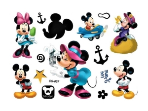 TATUAŻE ZMYWALNE MYSZKA MICKEY I MINNIE