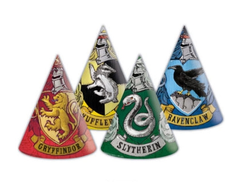 CZAPECZKI URODZINOWE HARRY POTTER HOGWART 6szt