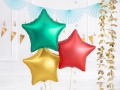 BALON GWIAZDKA ZIELONY 19'' 48cm