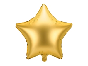 BALON PARTY DECO GWIAZDA ZŁOTY 19'' 48cm