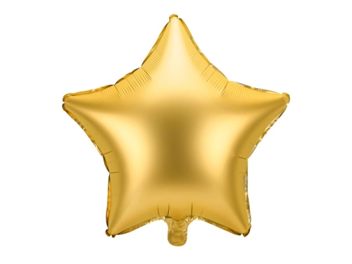 BALON GWIAZDKA ZŁOTY 19'' 48cm