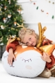 BALON JELONEK BIAŁO-BRĄZOWY 29'' 73cm