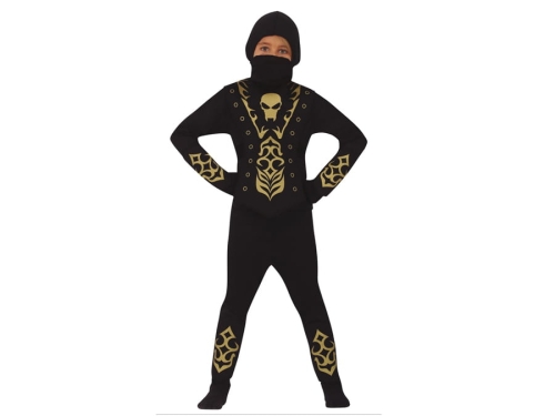 STRÓJ KOBINEZON NINJA CZARNY 95-105