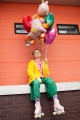 BALON ROLKA RÓŻOWY 29'' 74cm