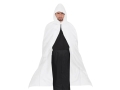 PELERYNA Z KAPTUREM POLIESTER BIAŁA 132cm