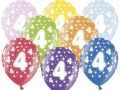 BALONY 4 BIRTHDAY MIX 30cm 5szt