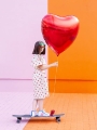 BALON SERCE CZERWONY 28'' 72cm