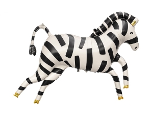 BALON PARTY DECO ZEBRA BIAŁO-CZARNY 45'' 115cm