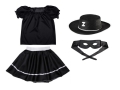 ZESTAW ZORRO CZARNY 116-128 4el