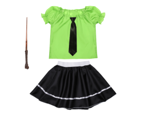 ZESTAW SLYTHERIN ZIELONO-CZARNY 98-110 4el
