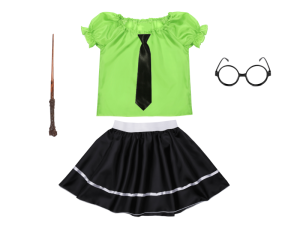 ZESTAW SLYTHERIN ZIELONO-CZARNY 98-110 5el