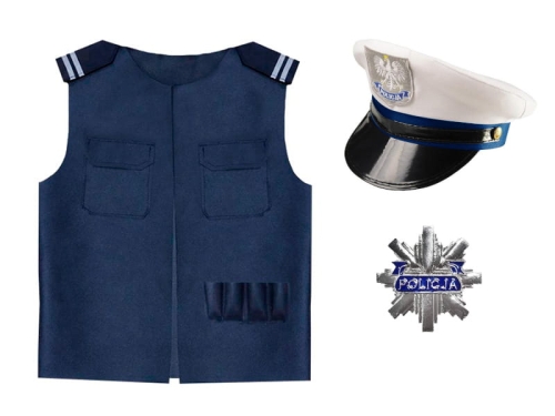 ZESTAW POLICJANT GRANATOWY 98-110 3el
