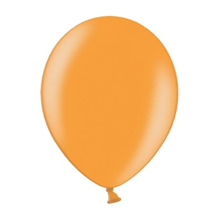 BALON POMARAŃCZOWY METALICZNY 12cm 1szt