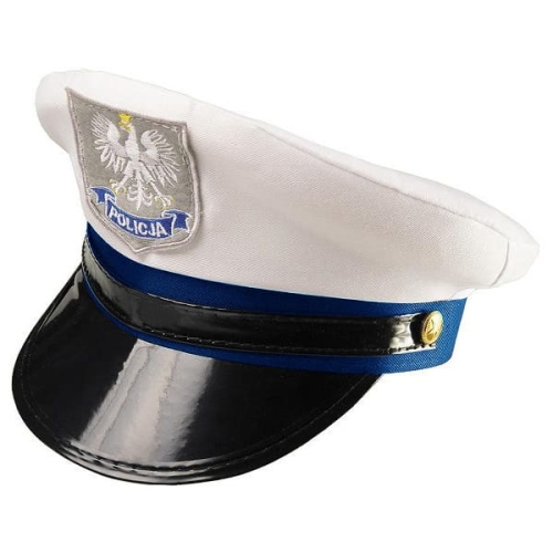 CZAPKA POLICJA BIAŁA S