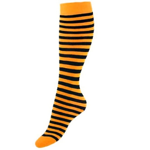 ZAKOLANÓWKI W PASKI POMARAŃCZOWO-CZARNE