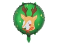 BALON RENIFER ZIELONY 18'' 45cm