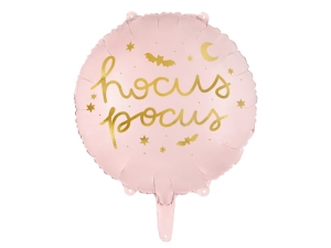 BALON PARTY DECO HOCUS POCUS OKRĄGŁY RÓŻOWY 18'' 45cm