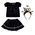 ZESTAW HALLOWEEN BOO CZARNY 98-110 3el
