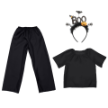 ZESTAW HALLOWEEN BOO CZARNY 98-110 3el
