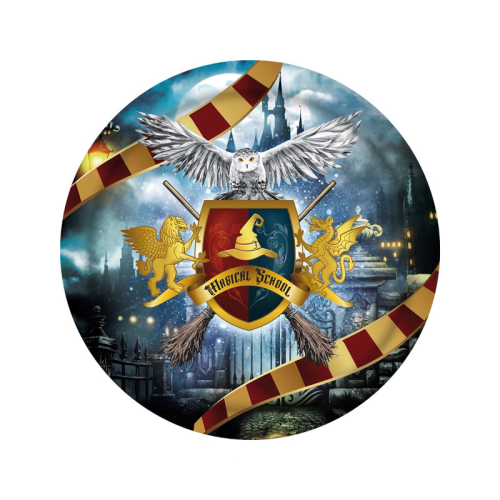 TALERZYKI PAPIEROWE HARRY POTTER HOGWART 23cm 6szt