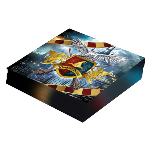 SERWETKI HARRY POTTER HOGWART NIEBIESKIE 12szt