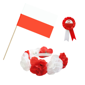 ZESTAW NARODOWY BIAŁO-CZERWONY 3el