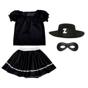 ZESTAW ZORRO CZARNY 98-110 4el