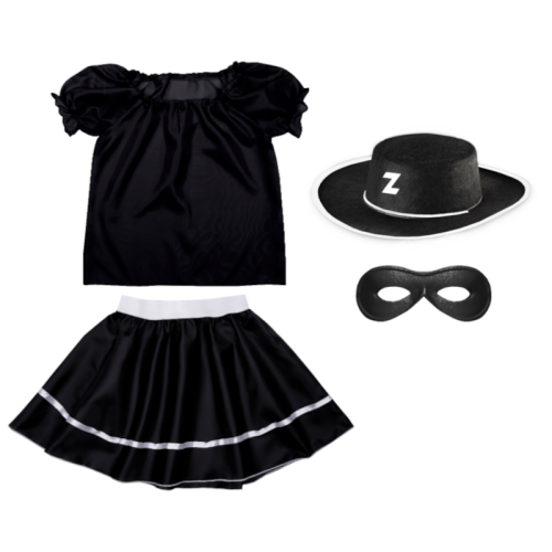 ZESTAW ZORRO CZARNY 98-110 4el
