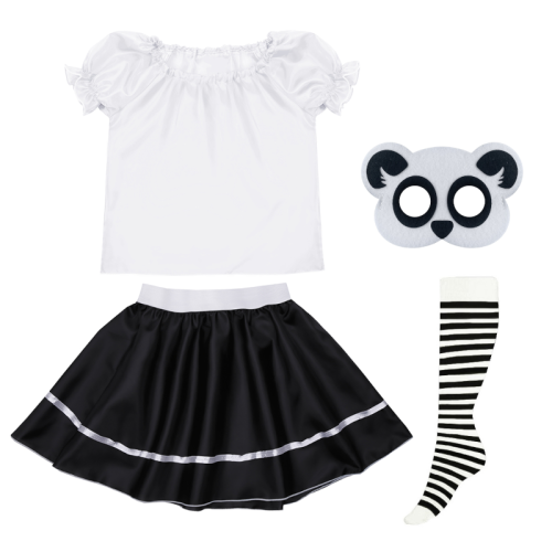 ZESTAW PANDA BIAŁO-CZARNY 98-110 4el