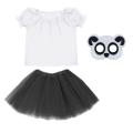 ZESTAW PANDA BIAŁO-CZARNY 98-110 3el