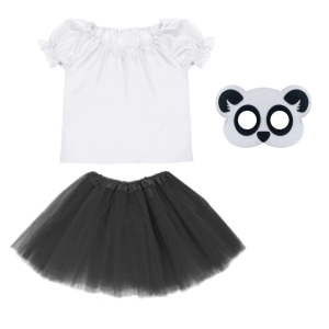 ZESTAW PANDA BIAŁO-CZARNY 98-110 3el