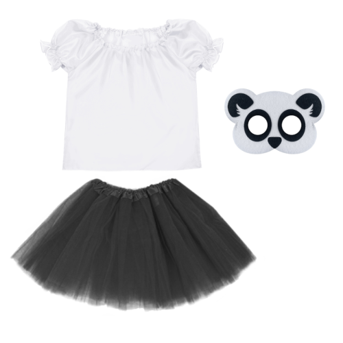 ZESTAW PANDA BIAŁO-CZARNY 98-110 3el