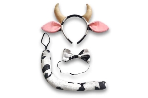 ZESTAW KRÓWKA BIAŁO-CZARNY 3el