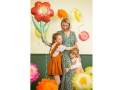 BALON KWIATEK CZERWONO-ZIELONY 38'' 96cm