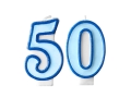 ZESTAW ŚWIECZKI 50 NIEBIESKIE 2szt