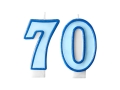 ZESTAW ŚWIECZKI 70 NIEBIESKIE 2szt