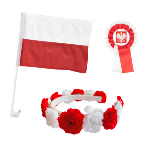 ZESTAW NARODOWY BIAŁO-CZERWONY 3el