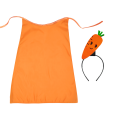 ZESTAW MARCHEWKA POMARAŃCZOWY PELERYNA 75cm 3el