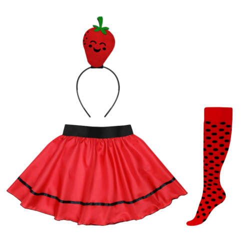 ZESTAW TRUSKAWKA CZERWONY S/M 4el