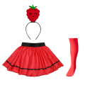 ZESTAW MALINA CZERWONY S/M 4el
