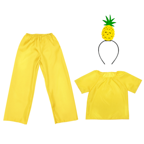 ZESTAW ANANAS ŻÓŁTY 134-140 4el