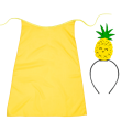 ZESTAW ANANAS ŻÓŁTY PELERYNA 90cm 3el
